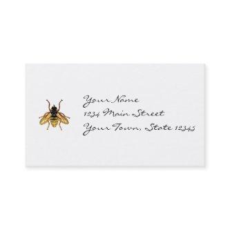 Vintage Yellow and Black Bee