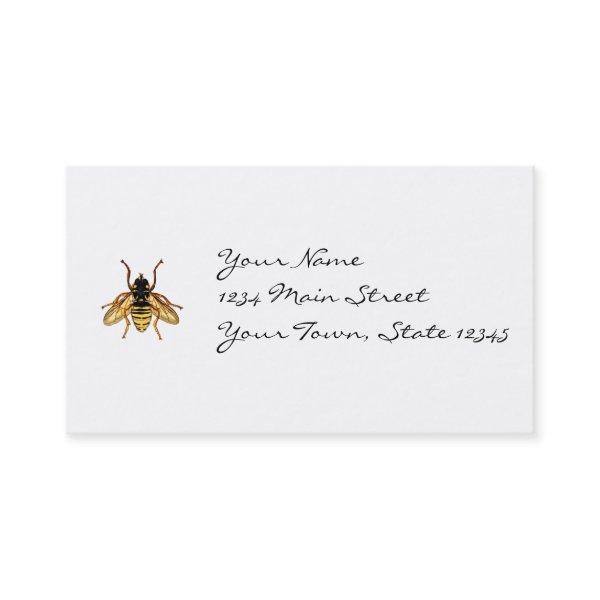 Vintage Yellow and Black Bee