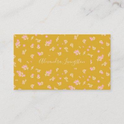 Vintage Yellow Country Farmhouse Floral Modern