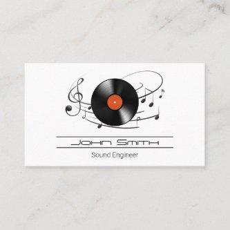 Vinyl Record Sound Engineer | Music Notes