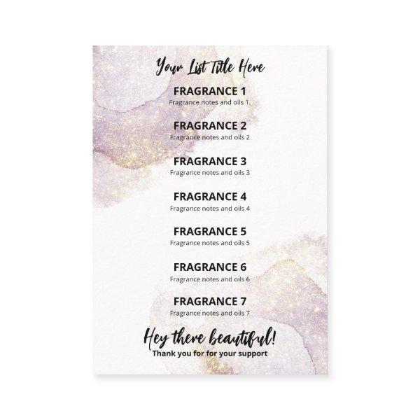 Violet Alcohol Ink Product Price List Card