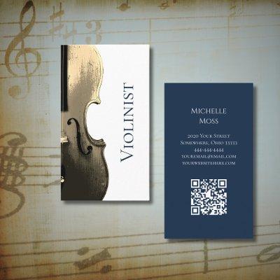 Violin Musician Orchestra Performer QR code