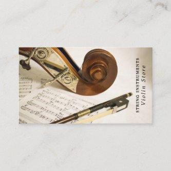 Violin Note Sheet, Musical Instrument Store