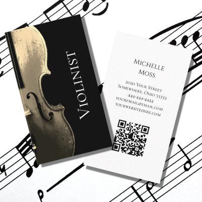 Violin Performer QR code  Musical Minimalist
