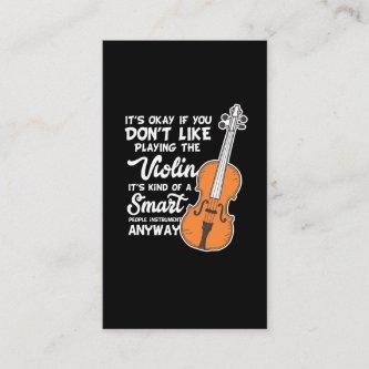 Violin T-Shirt - Funny Smart Violinist Violin Play