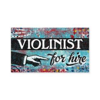 Violinist For Hire  - Blue Red