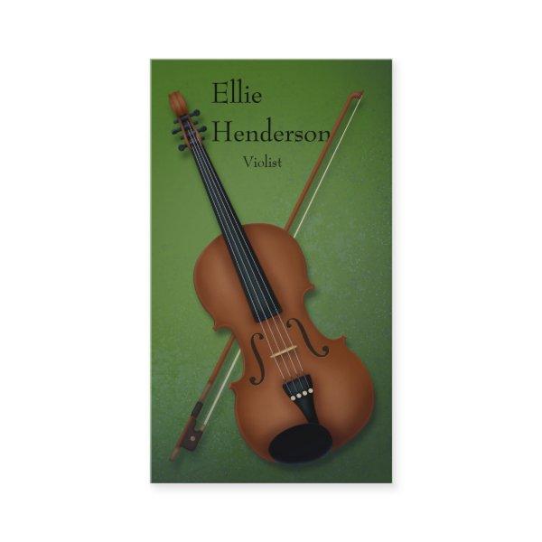 Violinist Violist Enchanting Forest Green