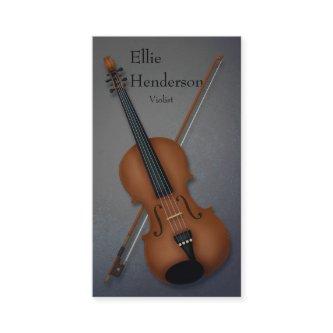 Violinist Violist Performing Musician's Dark Gray
