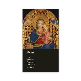 VIRGIN WITH CHILD AND SAINTS ,blue black