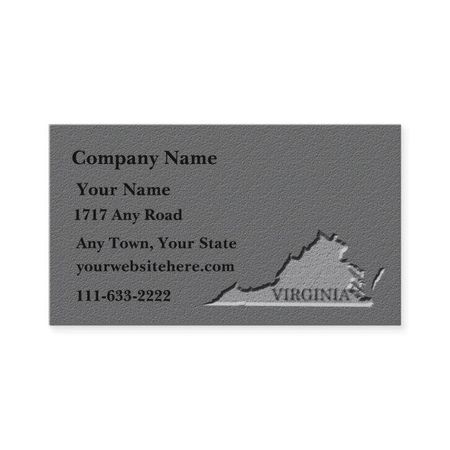 Virginia State carved stone look