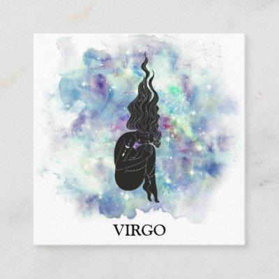 *~* VIRGO Zodiac Astrology Readings Teal + Blue Square