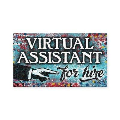 Virtual Assistant For Hire  - Blue