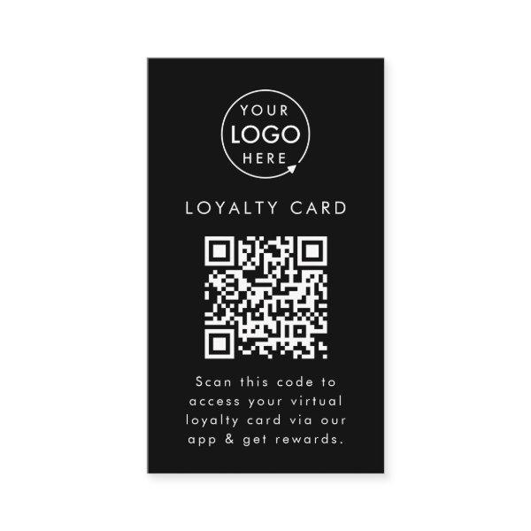 Virtual QR Code Reward Business Logo Digital Loyal Loyalty Card