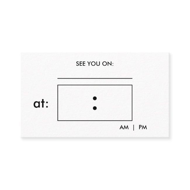 Visually Impaired Plain and Simple Appointment