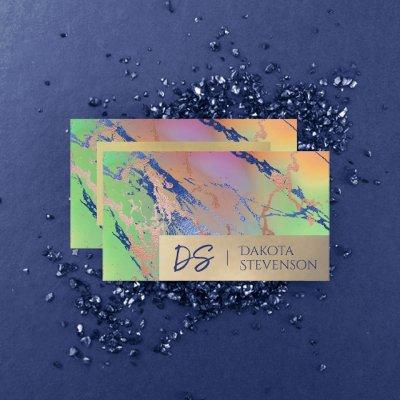 Vivid Marble | Colorful Bold Watercolor Monogram