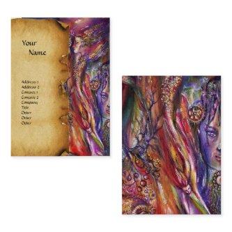 VIVIEN AND MERLIN Pink Purple Fantasy Parchment