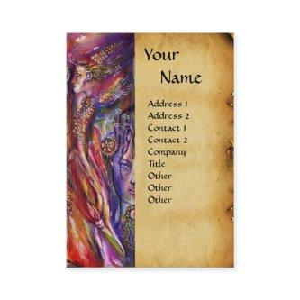 VIVIEN AND MERLIN Pink Purple Fantasy Parchment