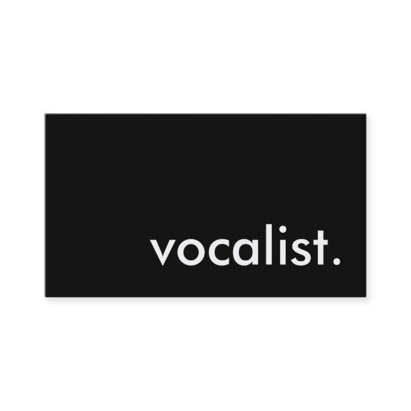 vocalist.