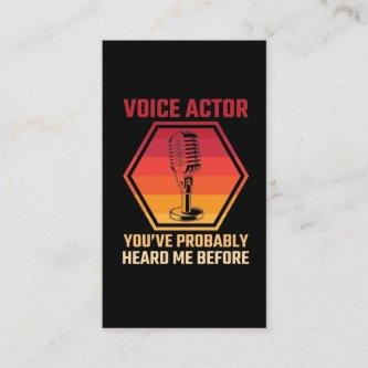 Voice Actor Heard Movie Radio Microphone Speaker