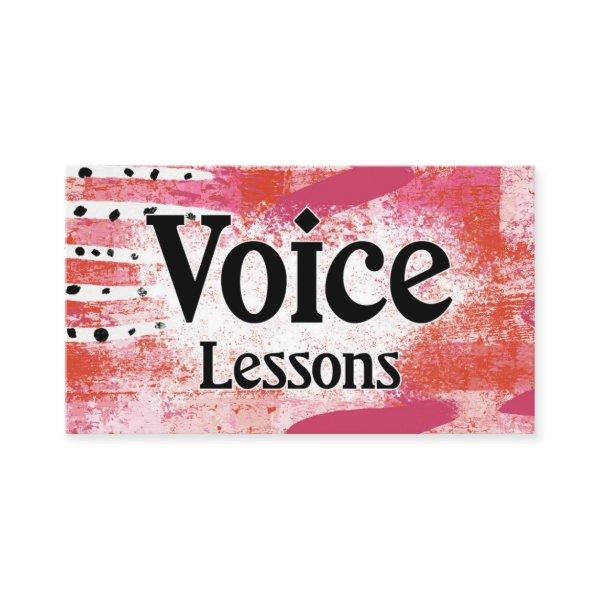 Voice Instruction Lessons Hot Pink