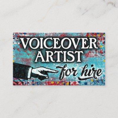 Voiceover Artist For Hire  - Blue