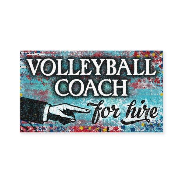Volleyball Coach For Hire  - Blue