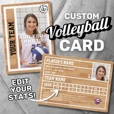 Volleyball Player Trading Card Souvenir