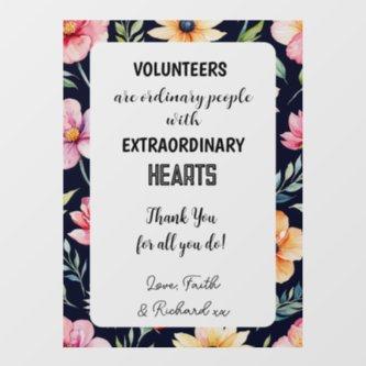 volunteer appreciation week sign thanks