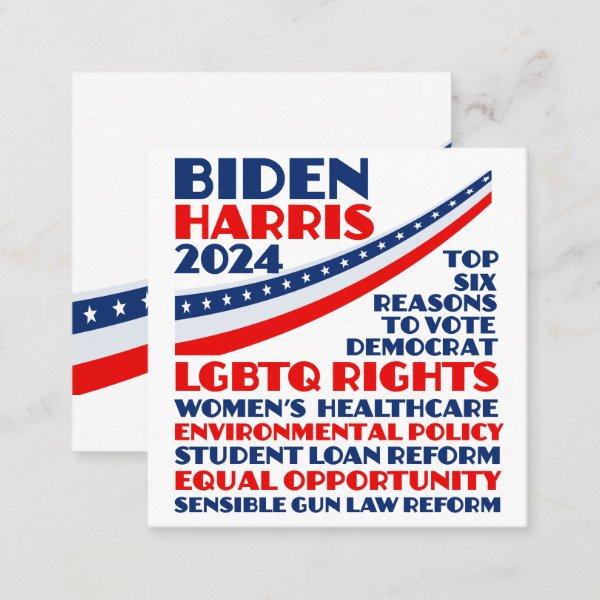 Vote for Biden Harris 2024 Election Platform Square