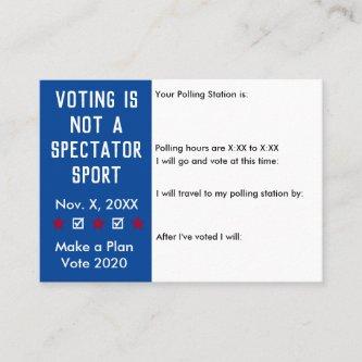 Voting is Not a Spectator Sport vote reminder