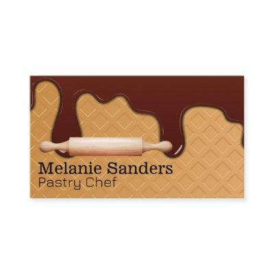 Wafer and Chocolate Syrup | Rolling Pin