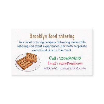 Waffle cartoon illustration