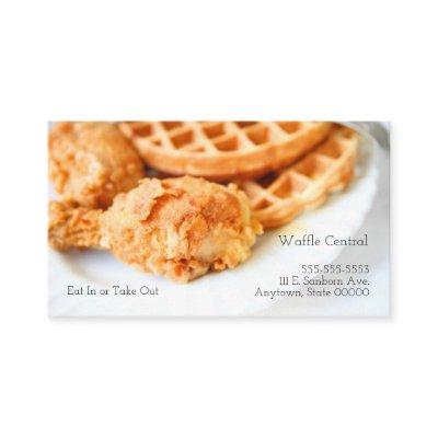 Waffles and fried chicken