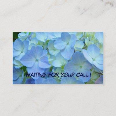 Waiting for Your Call  Blue Floral
