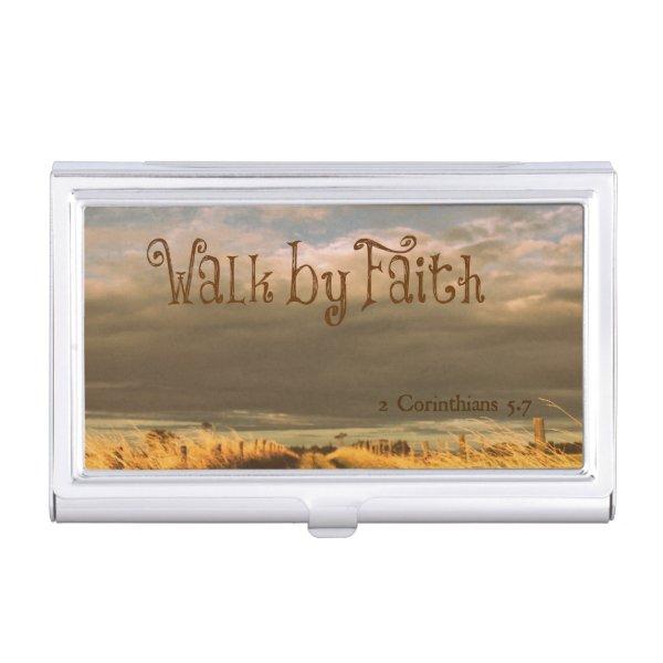 Walk by Faith Bible Verse Scripture  Case