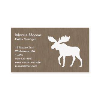 Walking White Moose Silhouette | Wildlife Animal