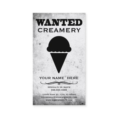 wanted : creamery