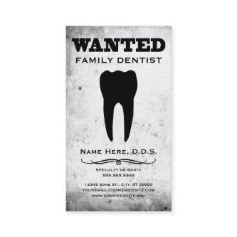 wanted : family dentist