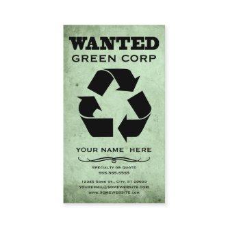 wanted : green corp