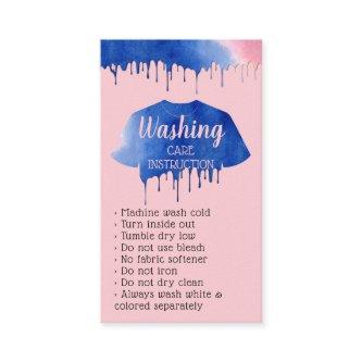 Washing Care Instruction Apparel Clothing Pink