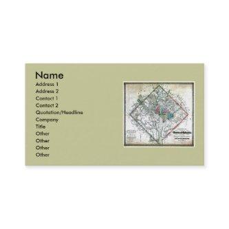 Washington DC  Map and Flag