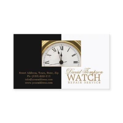 Watch Repair Service Watchmaker Black & White Card