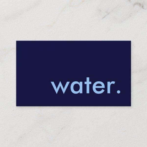 water.