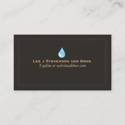 Water Drop Logo Plumber and Water Treatment
