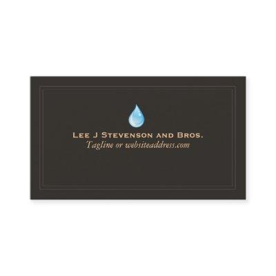 Water Drop Logo Plumber and Water Treatment