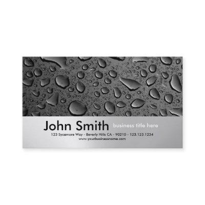Water Droplets Brushed Metal Design