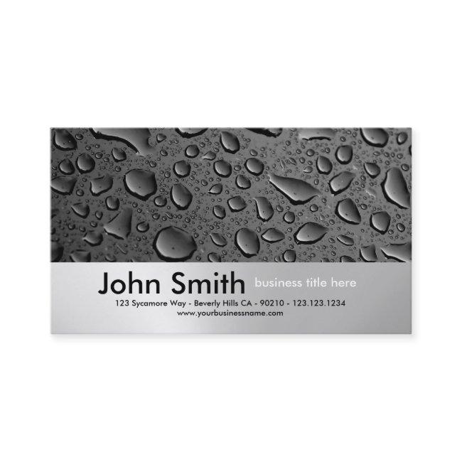 Water Droplets Brushed Metal Design