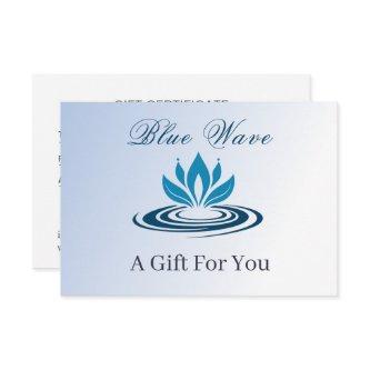 Water Feature Business Gift Certificate
