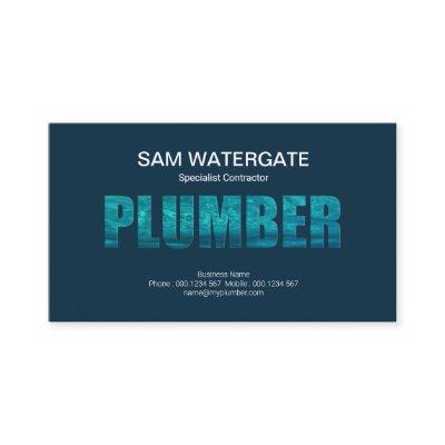 Water Log Plumber Signage Plumbing Service
