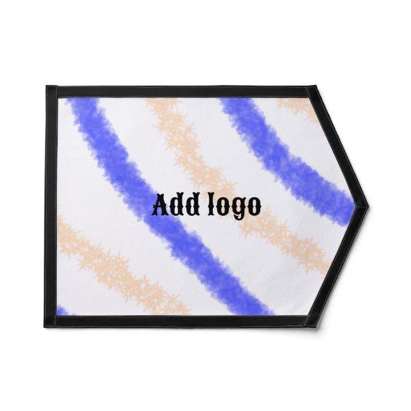 Watercolor add your logo name text modern simple pennant